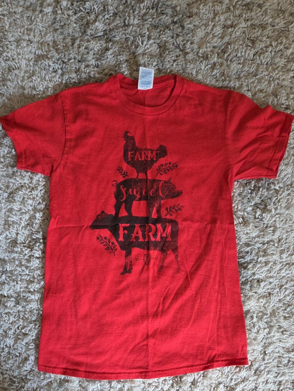 Delta Red Short Sleeve Farm Stack Graphic Tee
